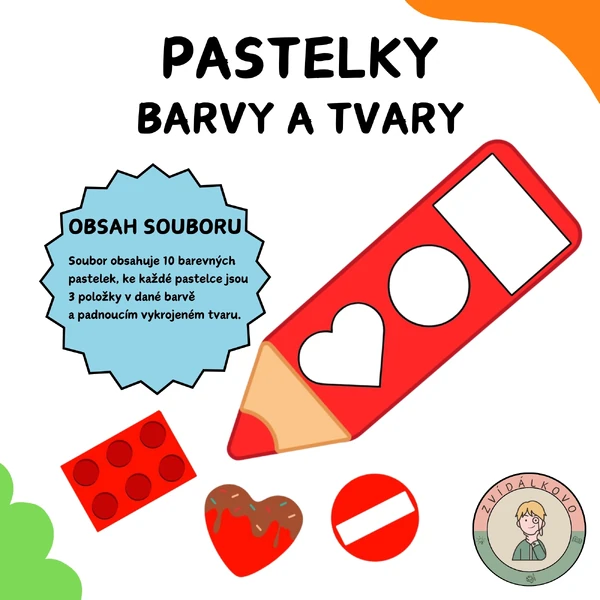 Pastelky - barvy a tvary 