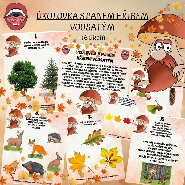 ÚKOLOVKA S PANEM HŘIBEM VOUSATÝM