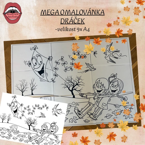 MEGA OMALOVÁNKA: DRÁČEK