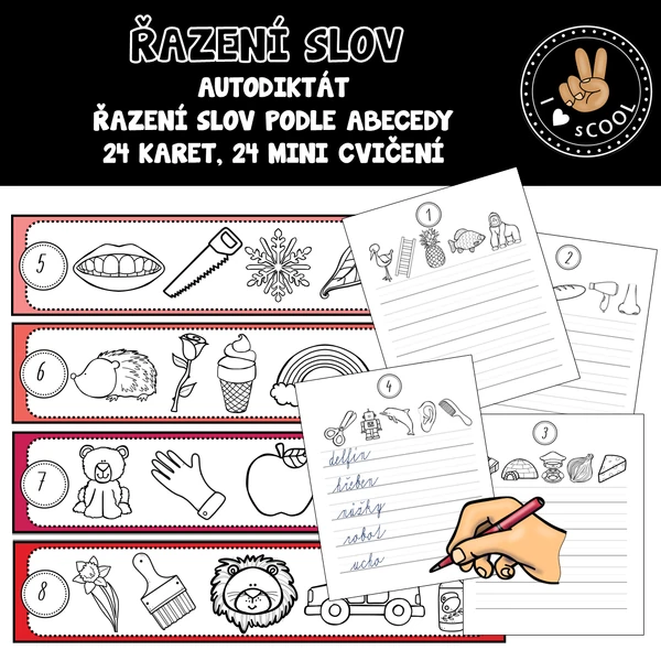 Řazení slov podle abecedy, autodiktát