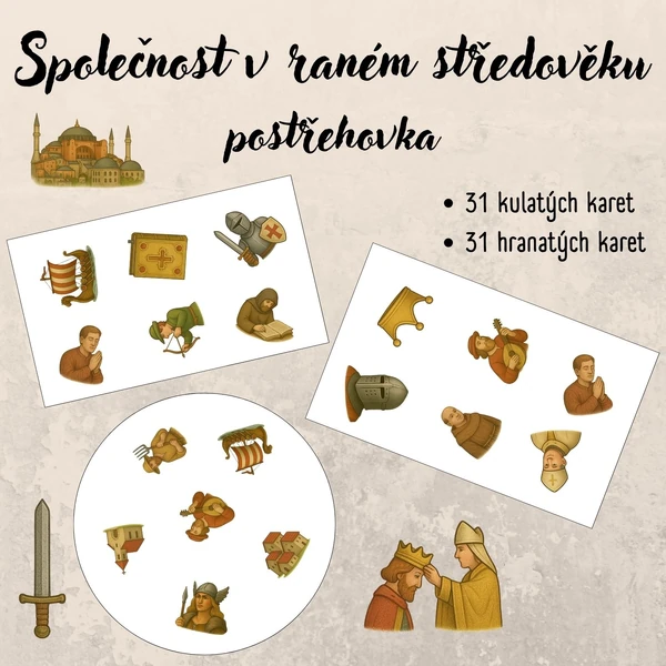 Společnost v raném středověku - postřehovka