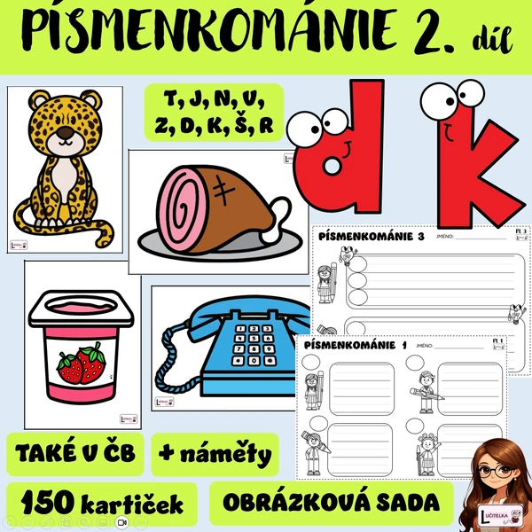Písmenkománie 2 - obrázky a písmenka 
