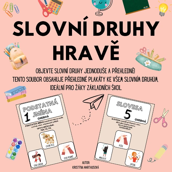Slovní druhy hravě - Pomůcka do výuky
