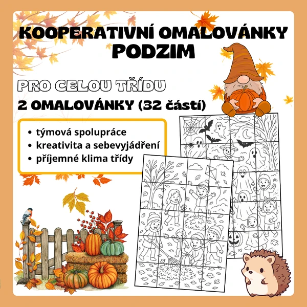 Kooperativní omalovánky - PODZIM