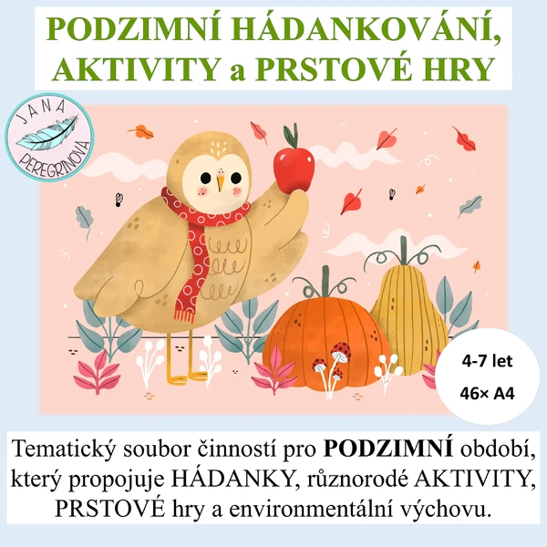 PODZIMNÍ HÁDANKOVÁNÍ, AKTIVITY a PRSTOVÉ HRY