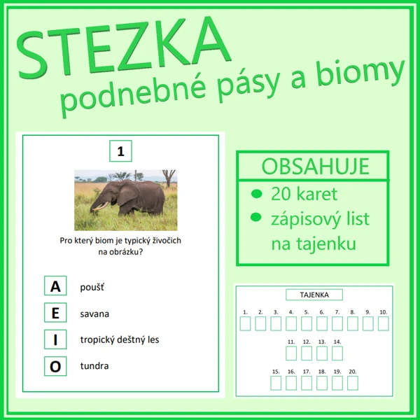  Stezka - Podnebné pásy a biomy