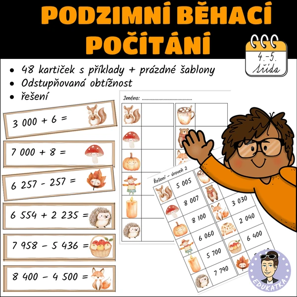 Podzimní běhací počítání 0-10 000