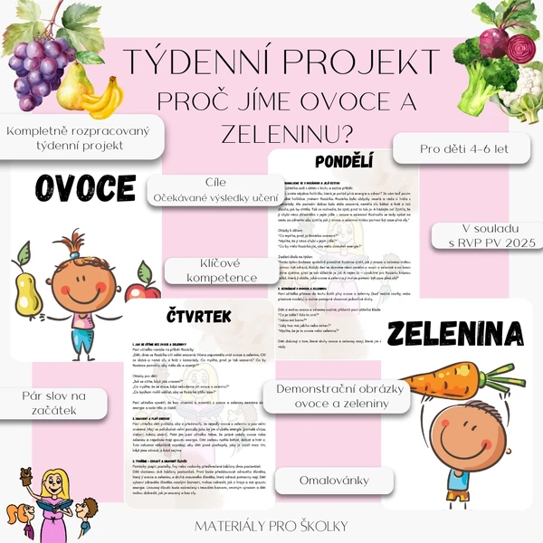 Týdenní projekt - Proč jíme ovoce a zeleninu?