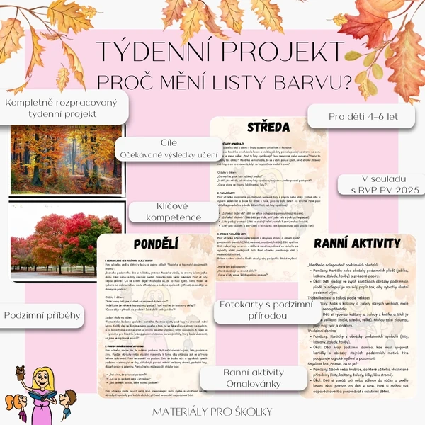 Týdenní projekt - Proč mění listy barvu?