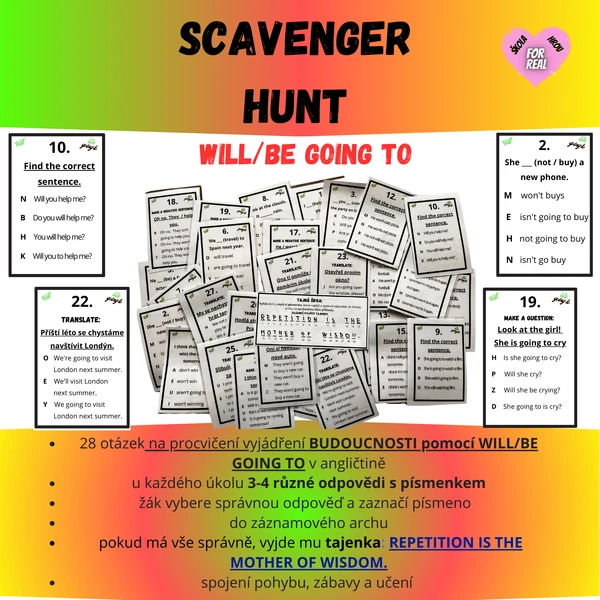 Scavenger Hunt - will/be going to