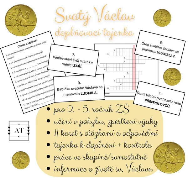 Svatý Václav - doplňovací tajenka