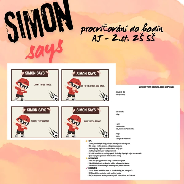 Simon says - AJ kartičky