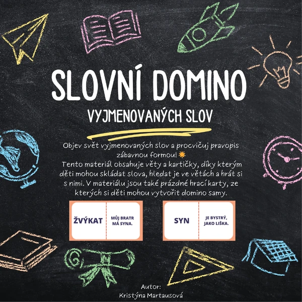 Slovní domino - Vyjmenovaná slova