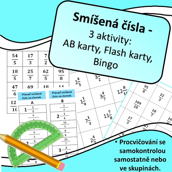 Smíšená čísla - 3 aktivity