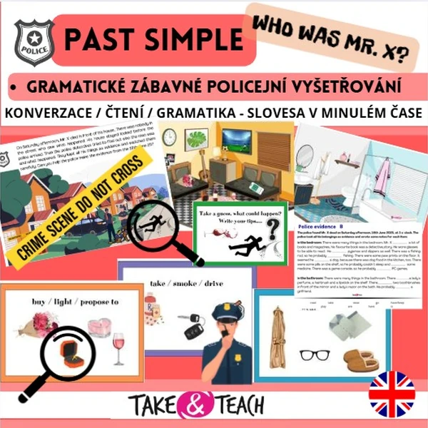 PAST SIMPLE - WHO WAS MR. X? ZÁBAVNÉ POLICEJNÍ VYŠETŘOVÁNÍ