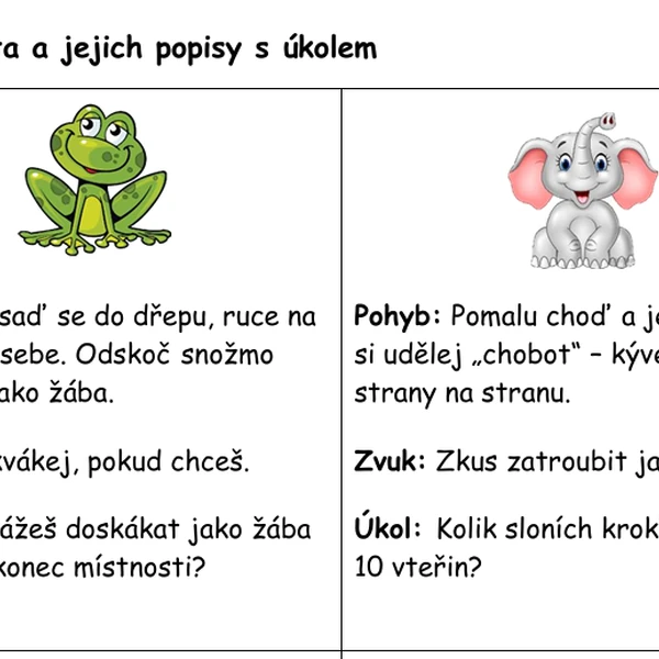 Zvířecí rozcvička