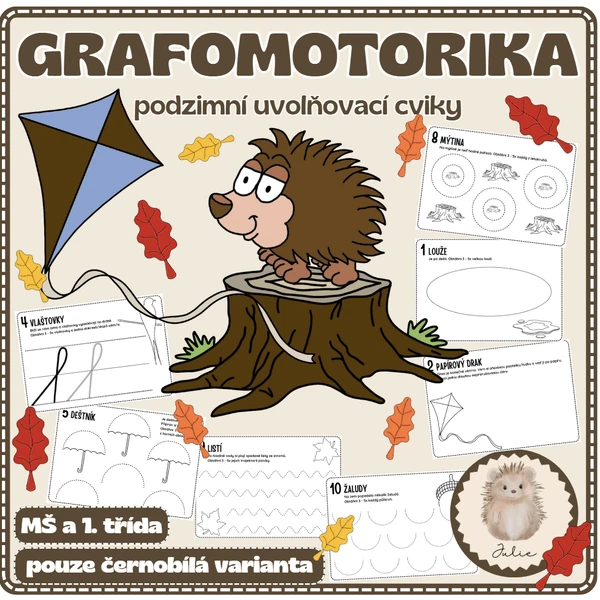 GRAFOMOTORIKA - podzimní uvolňovací cviky 
