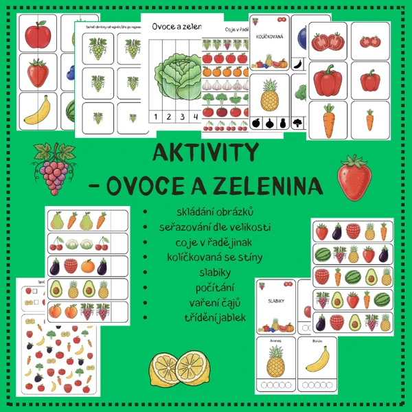 OVOCE A ZELENINA - aktivity
