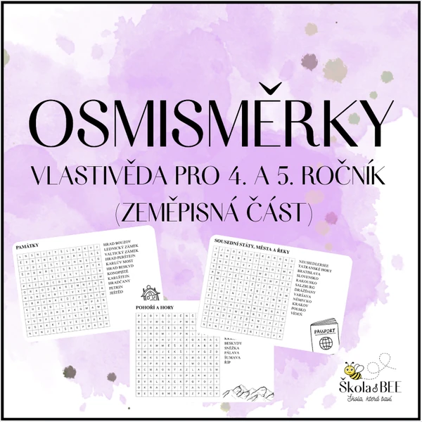 Vlastivěda - osmisměrky