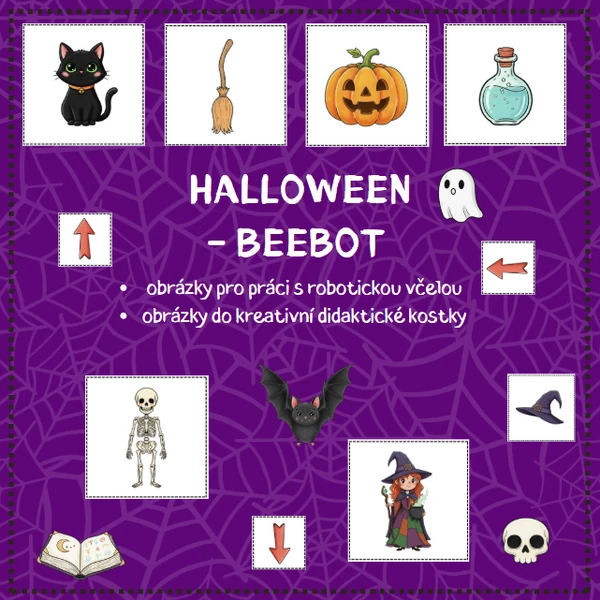 HALLOWEEN - didaktická včelka Beebot