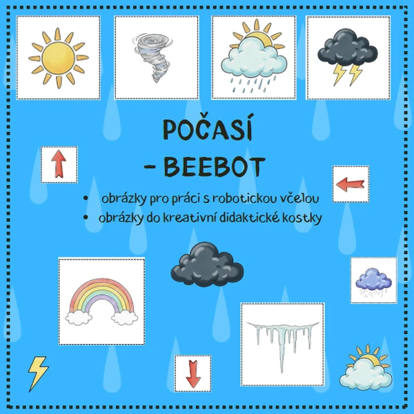 POČASÍ - didaktická včelka Beebot