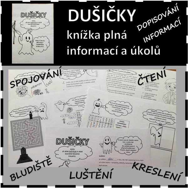 Dušičky - knížka plná informací a úkolů