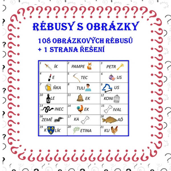 OBRÁZKOVÉ RÉBUSY