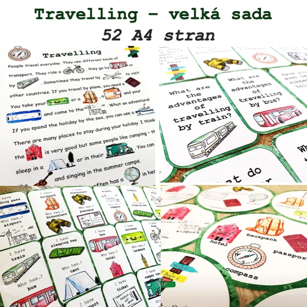 Velká sada aktivit - Travelling