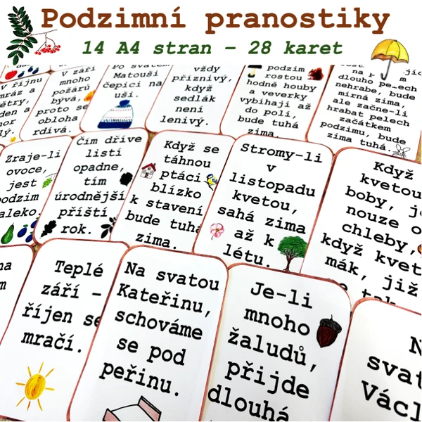 Podzimní pranostiky