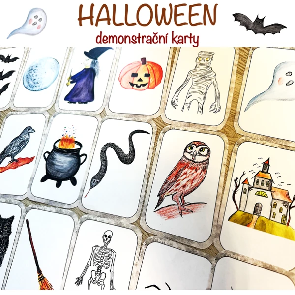Halloween - demonstrační karty (bez slov)
