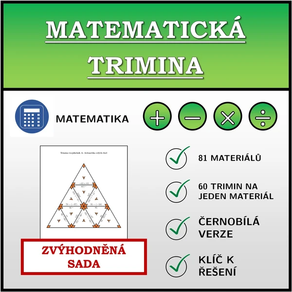 Matematická Trimina | Trimino | Zvýhodněná sada