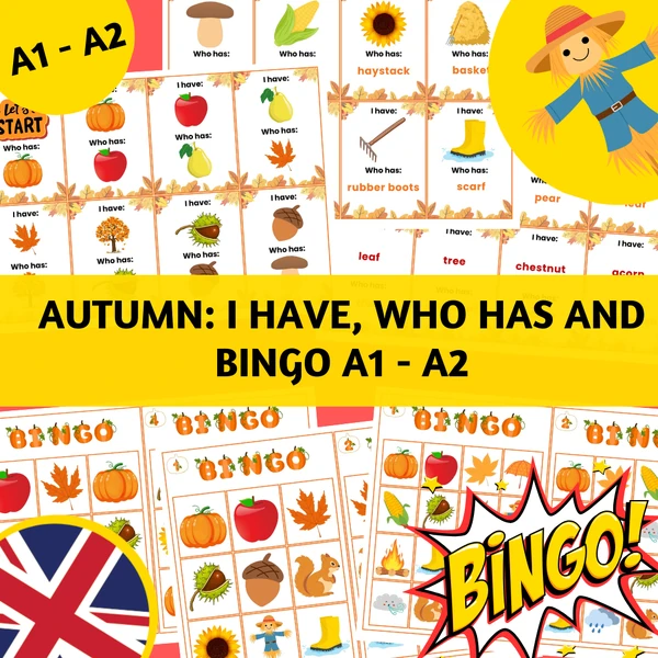 Autumn: I have, who has and BINGO A1 - A2