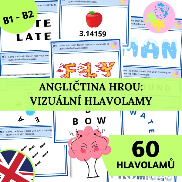 Angličtina hrou: Vizuální hlavolamy - úroveň B1–B2