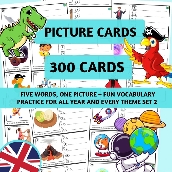 Five words, one picture – vocabulary, writing, speaking practice SET 2
