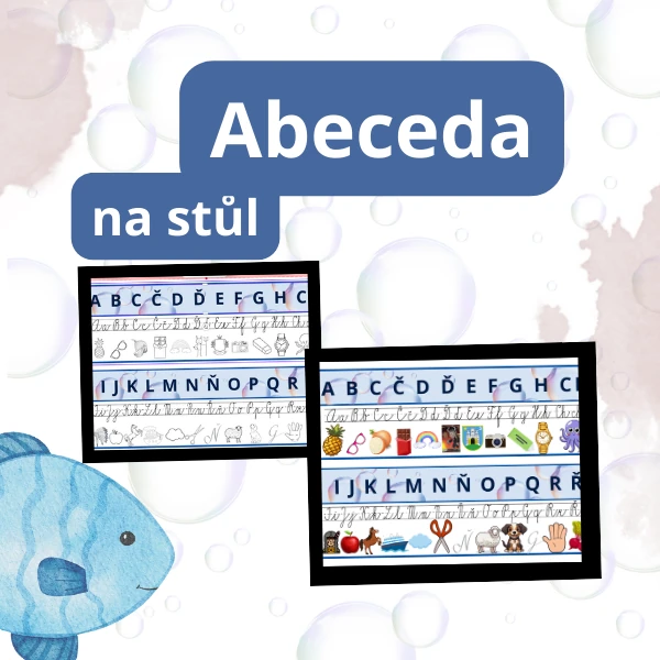 Abeceda na stůj s tematikou Podmořský svět