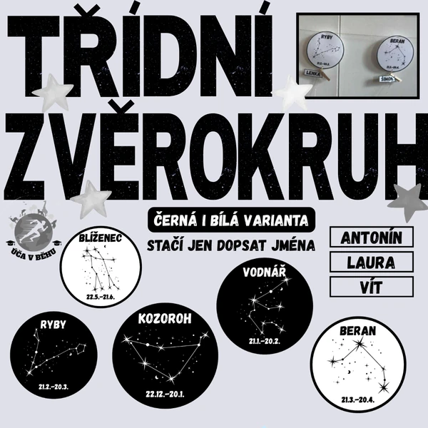 TŘÍDNÍ ZVĚROKRUH - výzdoba třídy