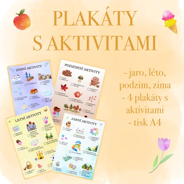 Plakáty s aktivitami