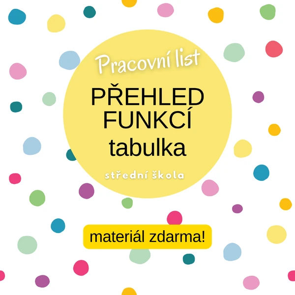 Funkce shrnutí - přehledná tabulka