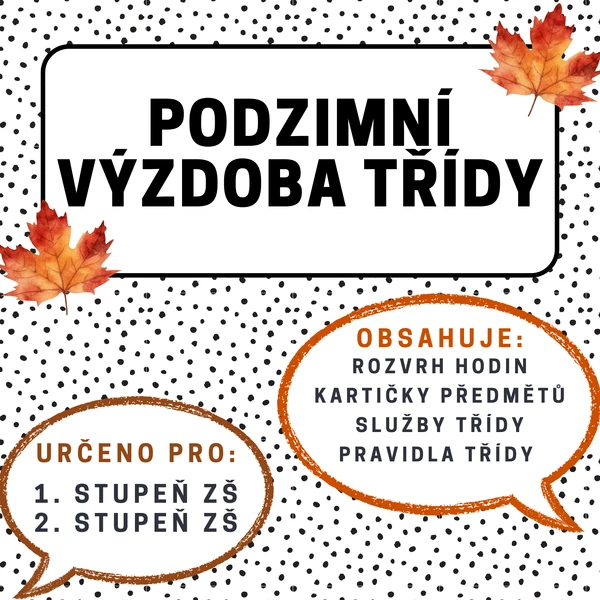 PODZIMNÍ VÝZDOBA TŘÍDY