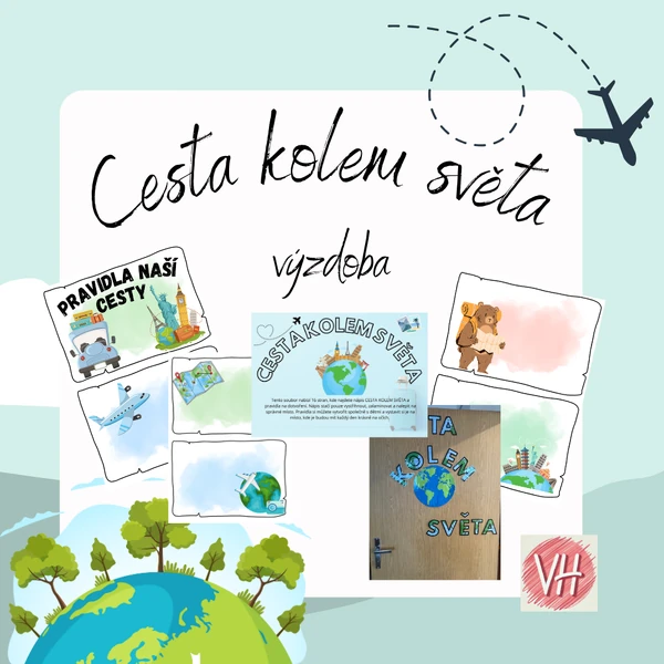 Cesta kolem světa- výzdoba
