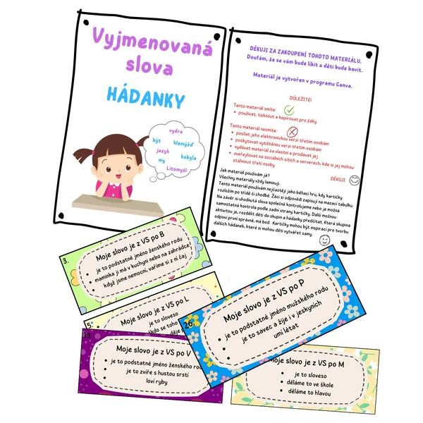Vyjmenovaná slova - hádanky