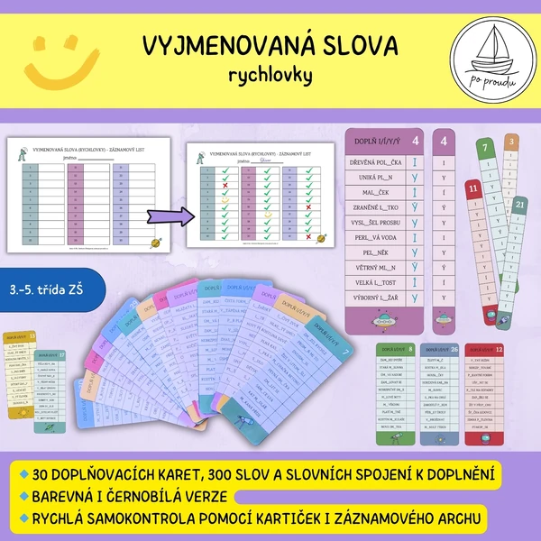 Vyjmenovaná slova - rychlovky
