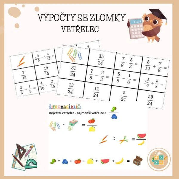 VÝPOČTY SE ZLOMKY - vetřelec