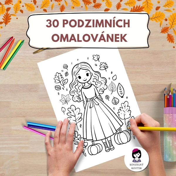 Podzimní omalovánky, podzim