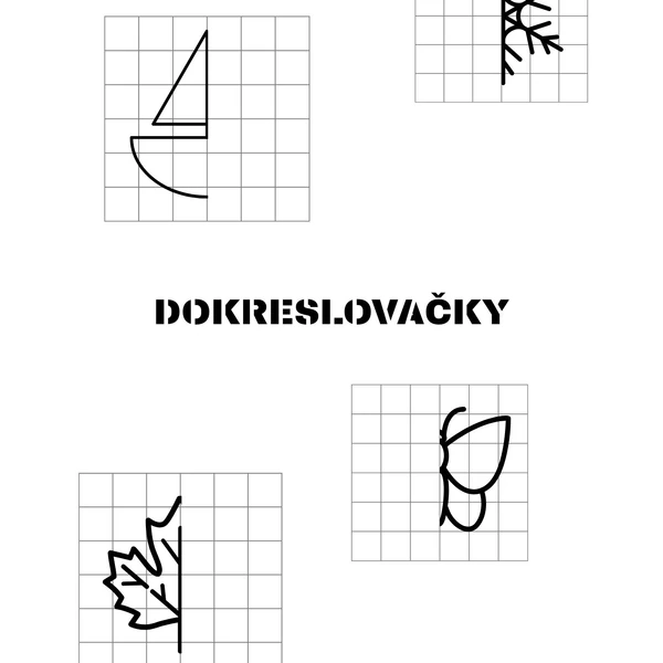 Osová souměrnost - celoroční dokreslovačky