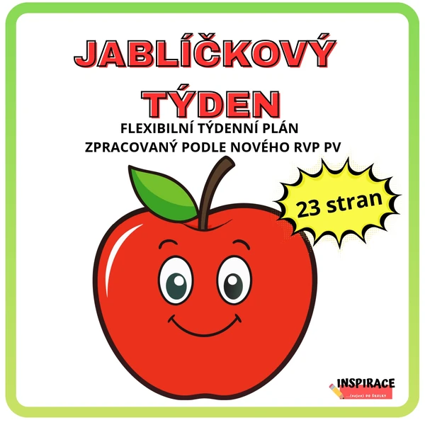 JABLÍČKOVÝ TÝDEN - flexibilní plán 🍏🍎