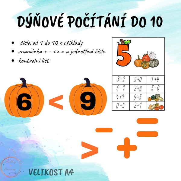 Dýňové počítání do 10