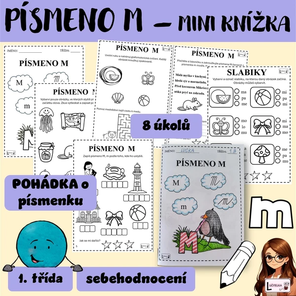 Písmenko M - mini knížka