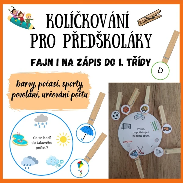 Kolíčkování pro předškoláky