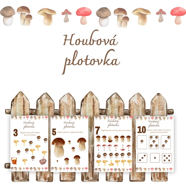 Houbová plotovka 🍄🍄‍🟫